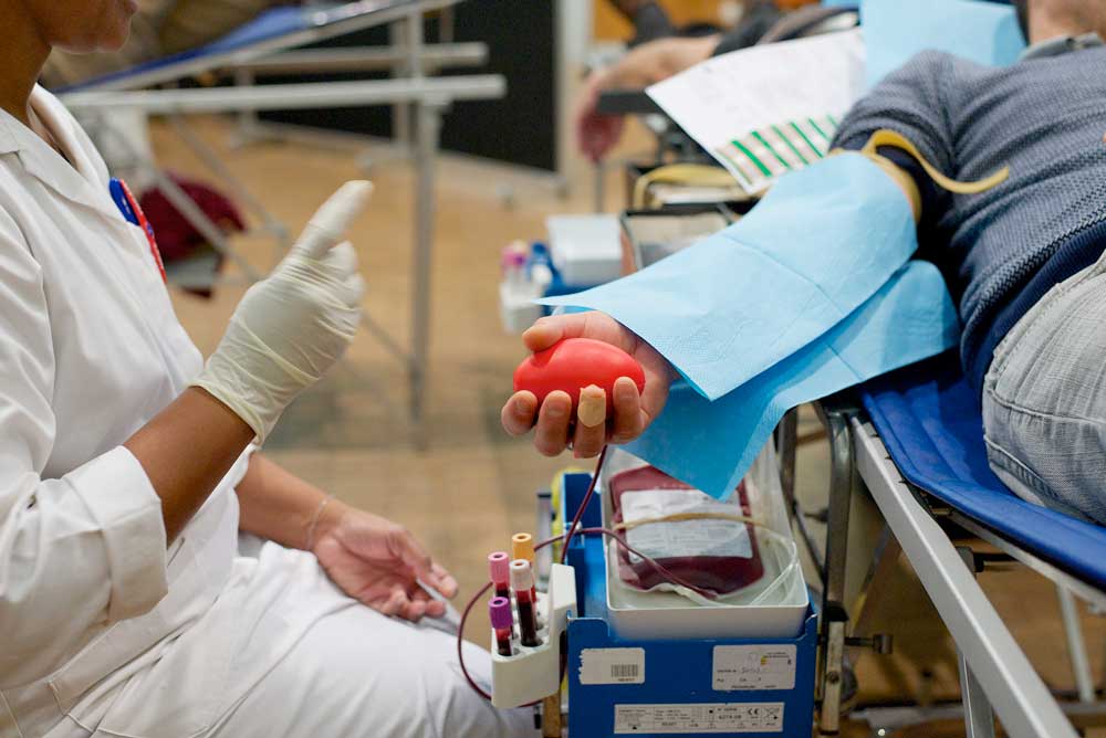 Blood donation activities are held annually